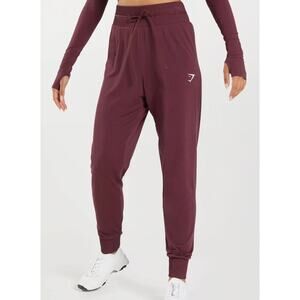 Gymshark Vital Seamless 2.0 Joggers Baked Maroon Womens Medium